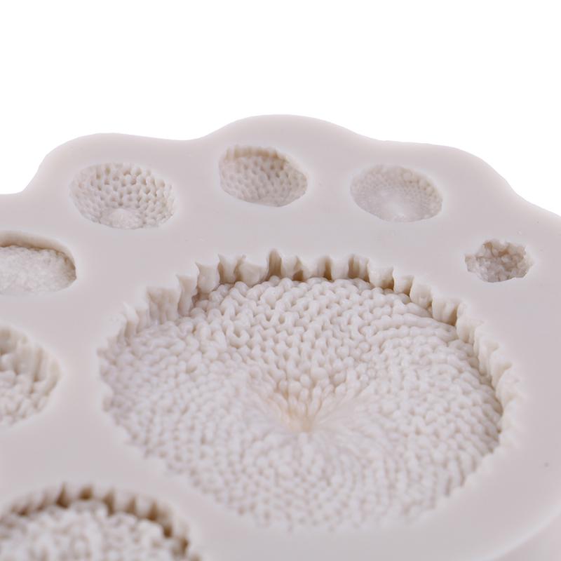 Vivid Daisy Sunflower Stamen Silicone Mold Fondant Mould Cake Decorating Tool