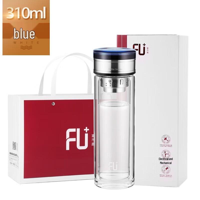 FUGUANG FU+ Tai Double-Layer Glass Tea Cup