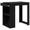 Bartisch in Black Oak Look 102 x 70 x 103.5 cm Engineered Wood