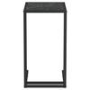 VidaXL Table d'appoint ordinateur Marbre noir 50x35x65 cm Verre trempé 331651