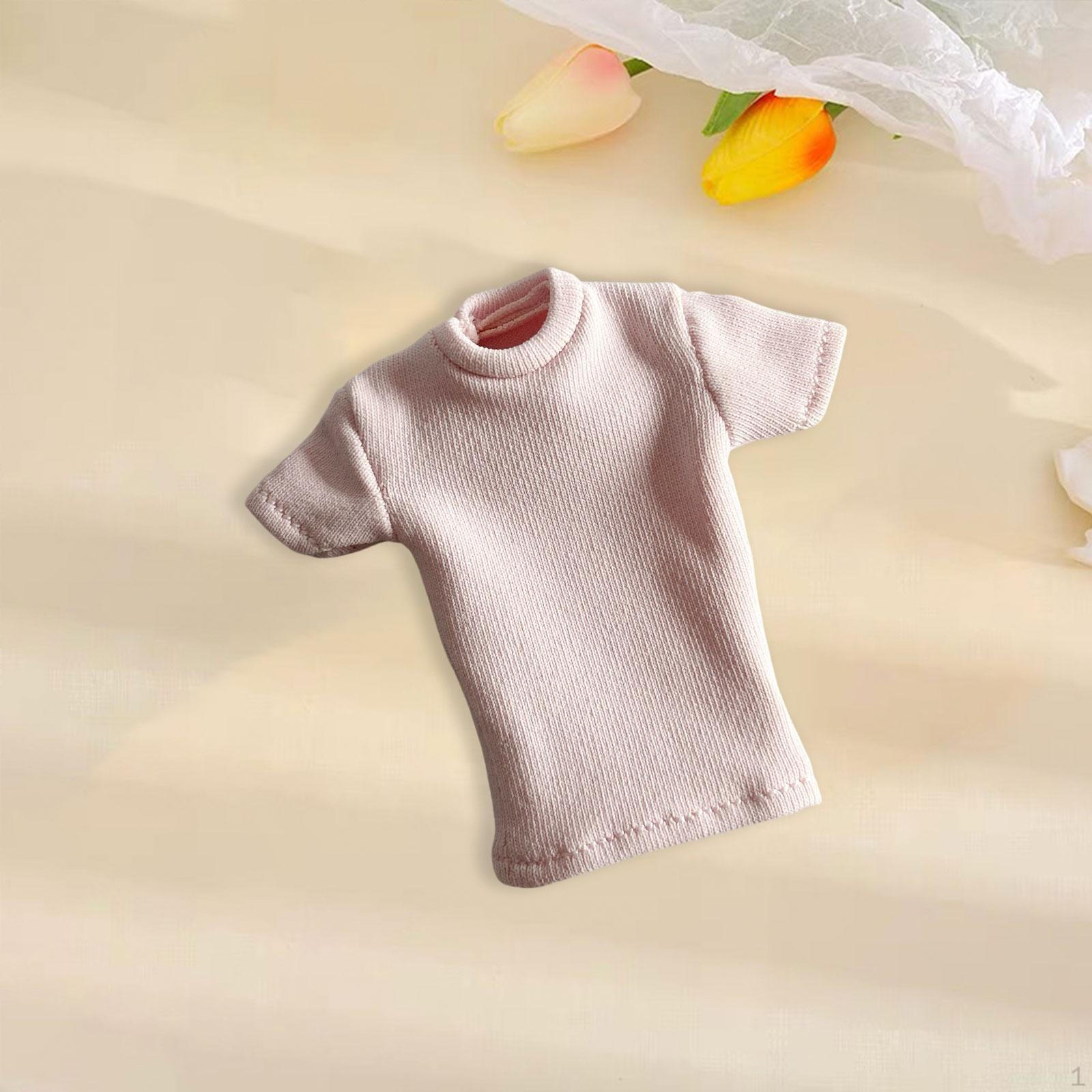 

1/12 женская футболка солдат аксессуары костюм кукла ручной работы одежда для 6