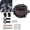 Motorcycle Black CNC Air Cleaner Intake System Filter Kit For Harley Sportster Iron XL 883 1200 72 48 1988-2022