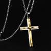 Two Color Cross Alloy Pendant