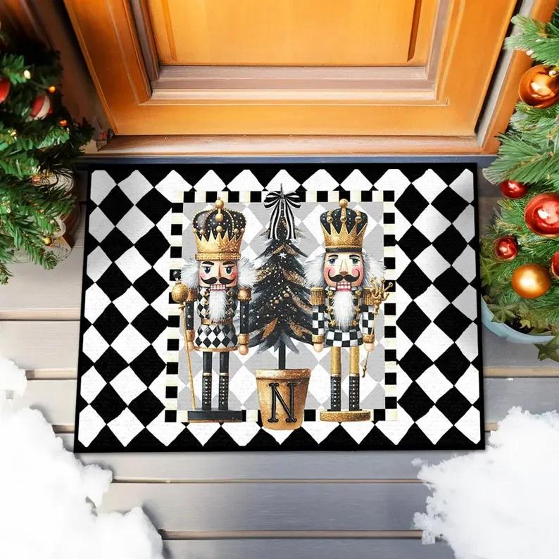 

Christmas Door Mat Christmas Outdoor Decor Living Room Bedroom New Year s Home Decoration Rugs 40x60cm
