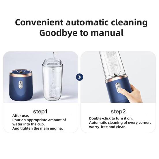 Portable Juicer Blender Fruit Juice Mixer 400ML Large Capacity BPA Free Rechargeable Wireless Electric Juicer