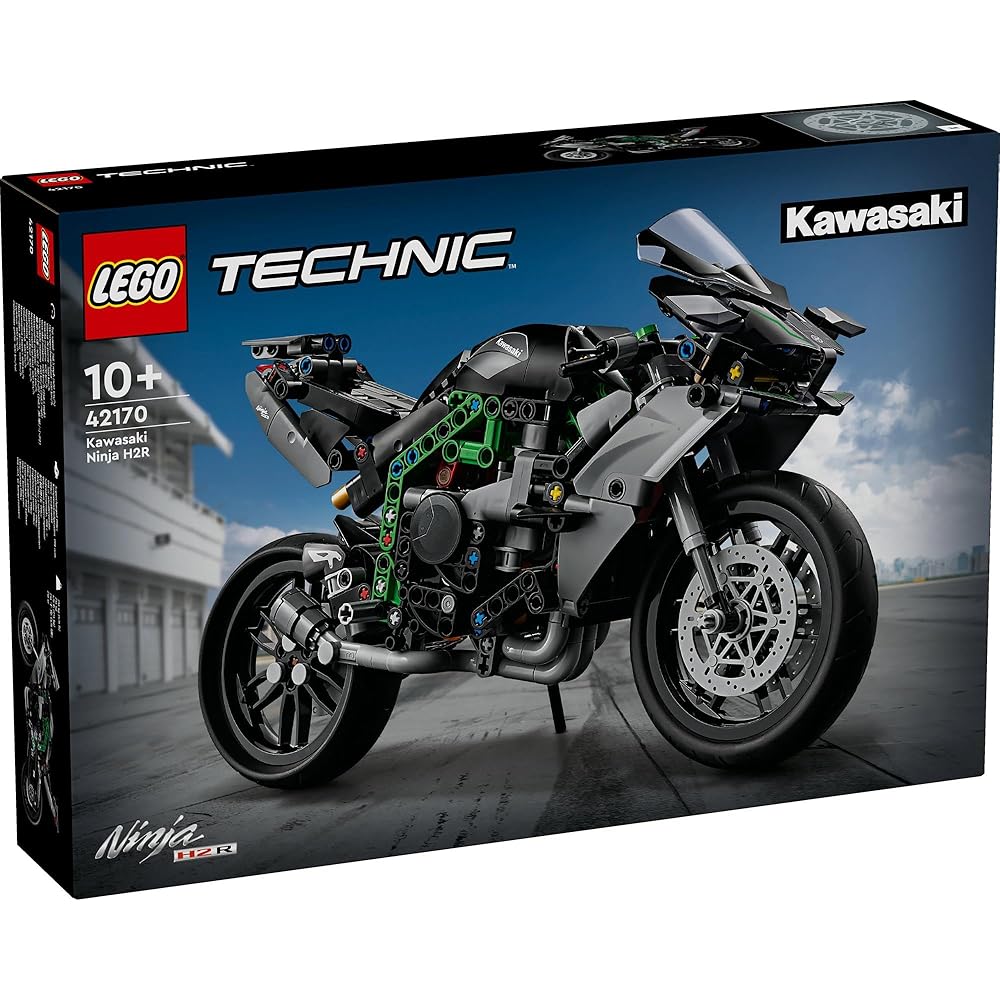LEGO Technic Kawasaki Ninja H2R Motorcycle Toy Building Set for Kids Ages 10 and Up 42170