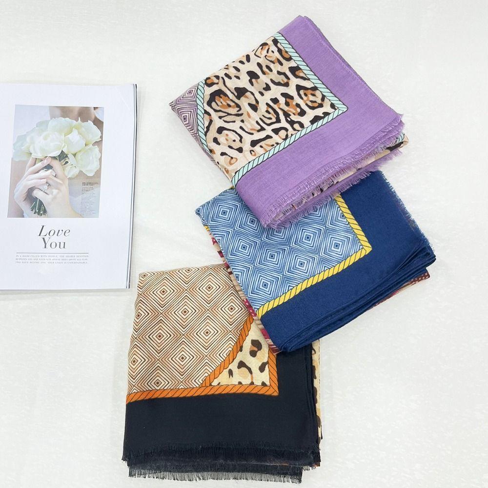 Lightweight Women Scarf Cotton Linen Fabric Silk Scarf Fashion Warm Shawl  Summer Season