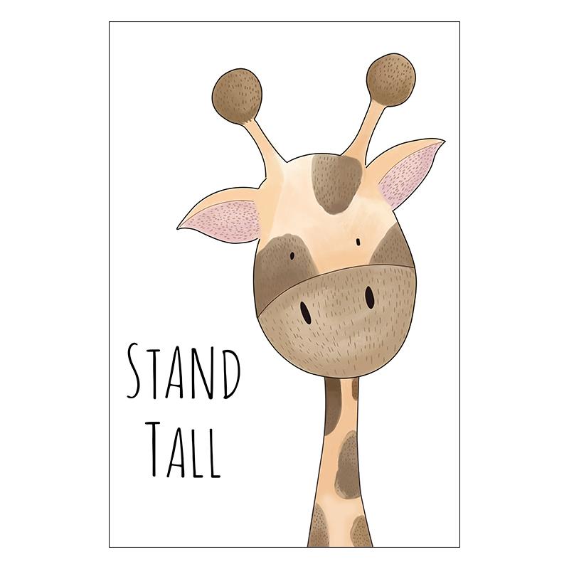 Cartoon Animal Canvas Painting Lion Monkey Crocodile Print Children's Room Wall Decor Elephant Poster for Living Room Home Decor Unframed