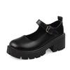 Summer large size new Mary Jane women's shoes thick heel platform jk uniform single shoes high heels women's retro British
