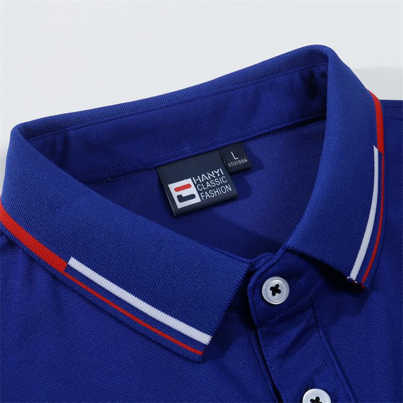 Casual Summer Solid Men's Polo Shirt Top Business Polo Men Short Sleeve Sports Tee Shirts Blue Black White Tops