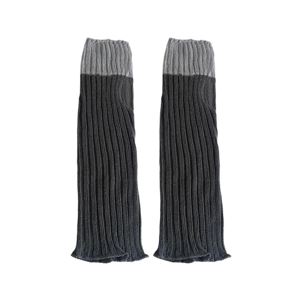 Fashion Gothic Knitted Foot Cover Thickened Warm Lolita Leg Warmers Stretchy Jk Uniform Socks Autumn Winter