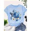 Fashion Women Retro Creative Turtle Pattern Print T Shirt Funny Casual O-neck Short Sleeves T-shirt Summer Female Tee Shirt