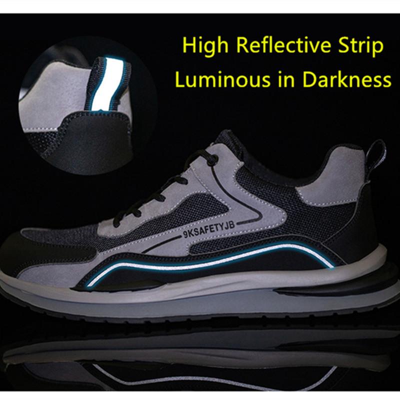 Work Shoes with A Steel Toe Work Safety Sneakers Safety Shoes Women Lightweight for Working Puncture Proof Indestructible Shoes