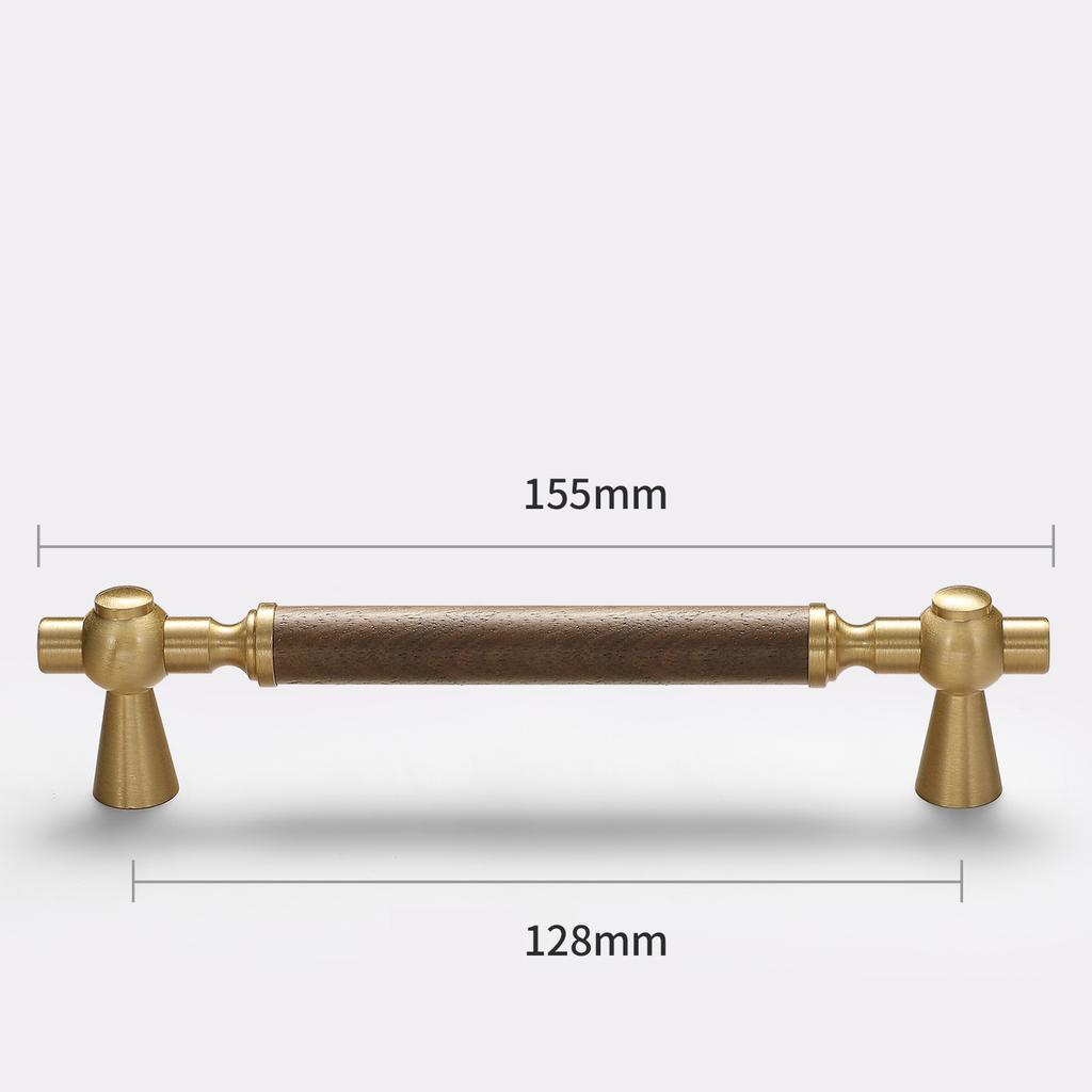 Walnut Pull Wardrobe Cupboard Handle Kitchen Door Cabinets Knobs Wood Cabinet Pull Nature Style Wooden Cabinet Handle