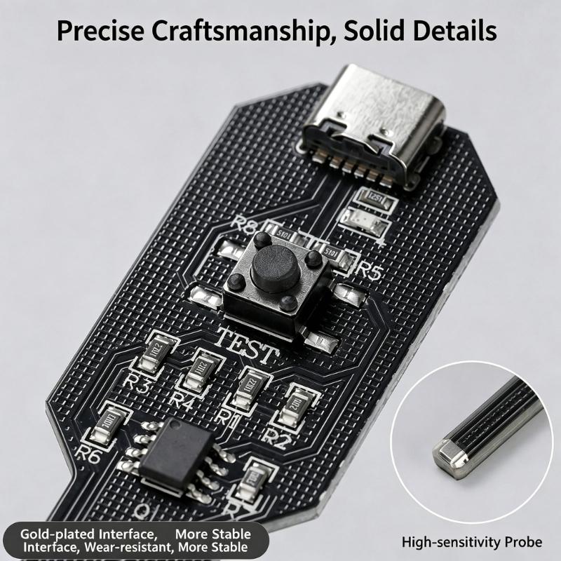Fault Troubleshooting Tester for Phone Board Service Work, Handheld Inductance Repair Device for Daily Repair Use