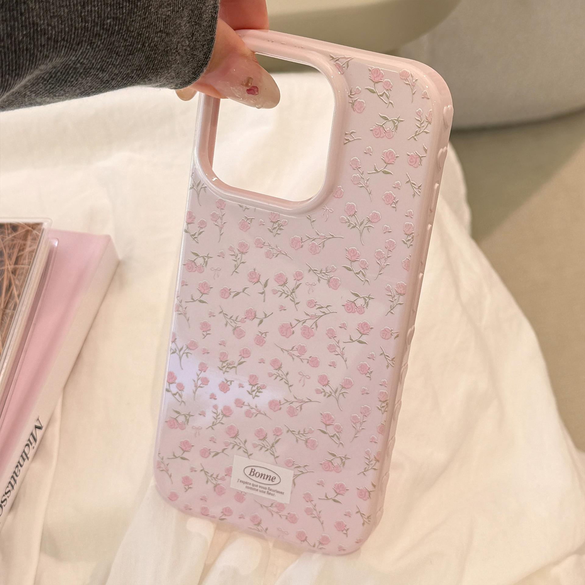 

Чехол для мобильного телефона Rose Apple 16 IPhone17 Подходит для 1215promax Все включено 13 Маленький свежий темперамент 16promax