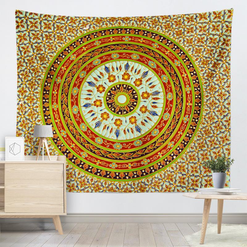 Mandala wall hanging tapestry sofa background cloth wallpaper student dormitory decoration