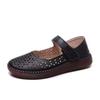 Genuine Leather Sandals, Tendon Soles, Breathable, Non-slip, Middle-aged And Elderly Mother's Shoes, Women's Soft Soles, Anti-odor Hollow Holes Shoes