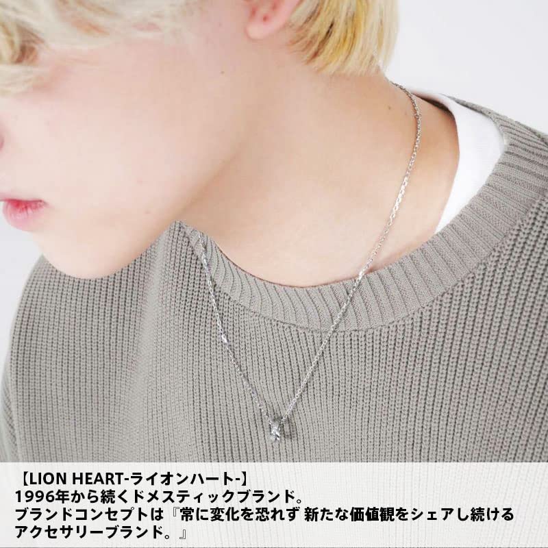 Lionheart Tri Necklace with Mane and Double Rings, Surgical Stainless Steel and Silver, Pre-Wrapped, Includes Custom-Made Pouch, Men's Brand