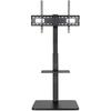 TOOQ FS2287M-B - Moon Support de Sol avec Réglage de Hauteur pour Écrans de 37" à 75", Couleur Noir