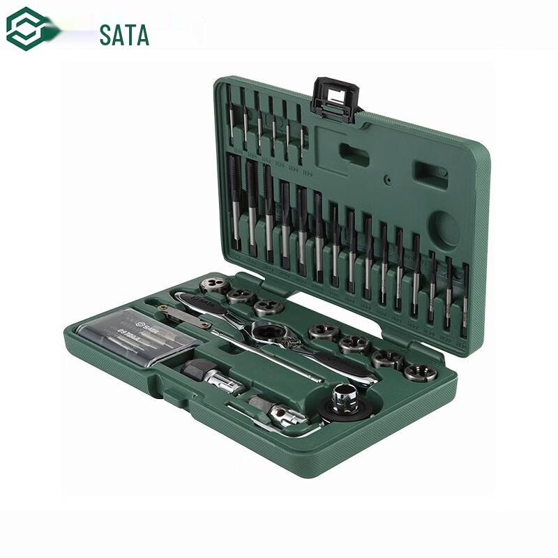 SATA 40-Piece High-Speed Steel Tap and Die Set