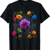 Milovník růží Mandala Umění Listy Barevná Grafická Růže Tričko