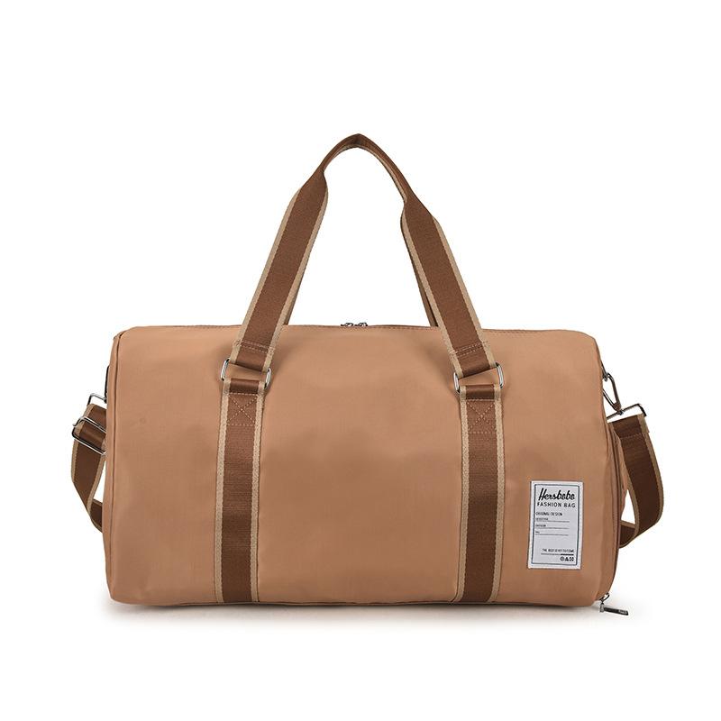 Portable travel bag, men's and women's independent shoe compartment, wet and dry separation, sports fitness bag, casual shoulder messenger luggage bag