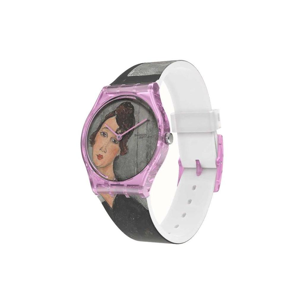 Swatch Quartz Movement Ponderosa Special Edition 30m Waterproof Watch 34mm Floral Dial Plastic Case Silicone Strap Unisex watches GZ356
