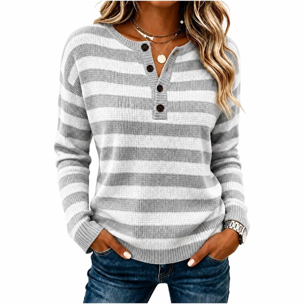 Women's Cardigan Sweater, Color Knit, Elegant and Versatile for Fall