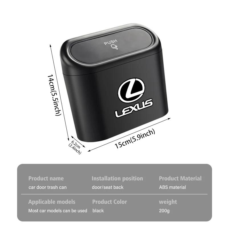 Para Lexus CT ES GS NX IS250 CT200h IS300h ES300h ERX400h NX300h Papelera de Coche Portátil Impermeable Caja de Basura Accesorios