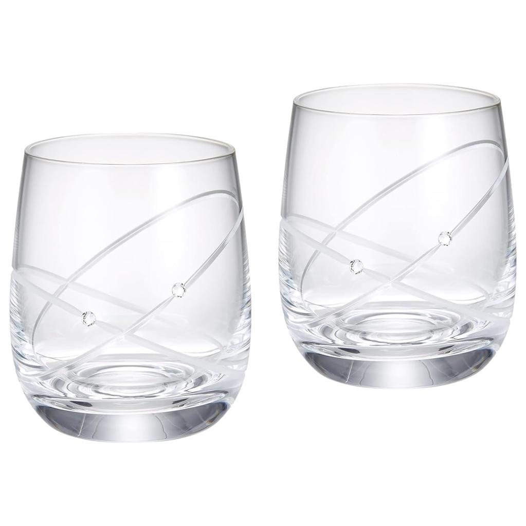 [Wedgwood Official Wedding Wrapping] Promises With This Ring Pair of Glasses/Tumblers, 290ml, Wedding Tableware Gift, Wedding Present, Gift for the Br