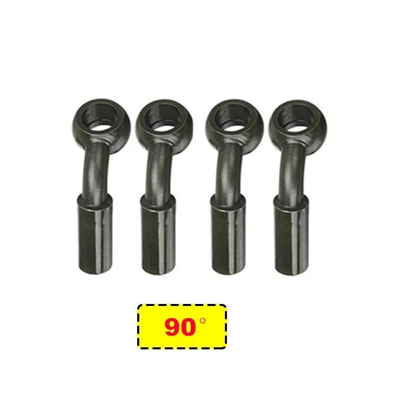

4X 10mm Motorcycle Hydraulic Reinforced Brake Clutch Oil Fuel Hose Line Pipe Fitting Joint Brake Line Adapter 0 28 90 Degree 4x 90 Degree Green