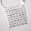 Decorazione Nail Art Adesivo per Unghie 5D Inciso Manicure alla Moda Espressione Design Goffrato Per Donne e Ragazze
