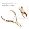 Stainless Steel Nail Cuticle Nipper Clipper Dead Skin Scissor Nail Manicure Tool Gold