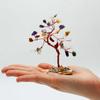 Gemstone Tree With 35 Stones, Agate Base
