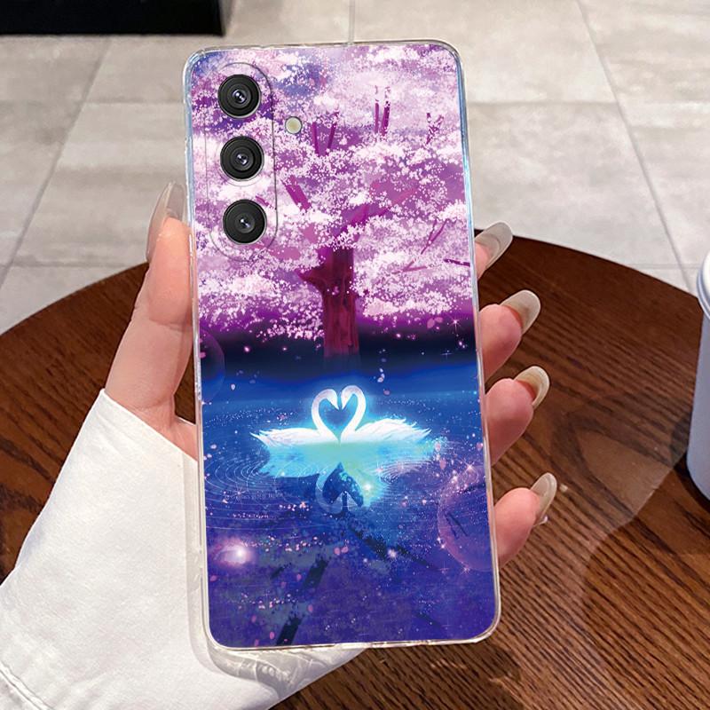 Für Samsung Galaxy S24 S24+ S24 Plus Hülle Samsung S24 Ultra Schalen Klare Silikon Weiche TPU Rückabdeckung Niedliche Hasen Katzen Handyhülle