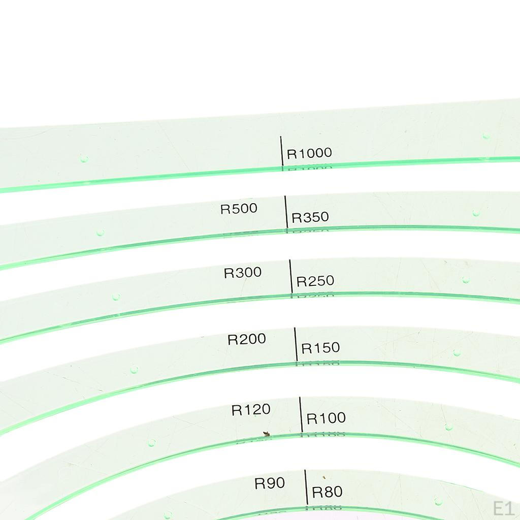 Clear Plastic Circles Arc Template Stencil Drawing Ruler Tool
