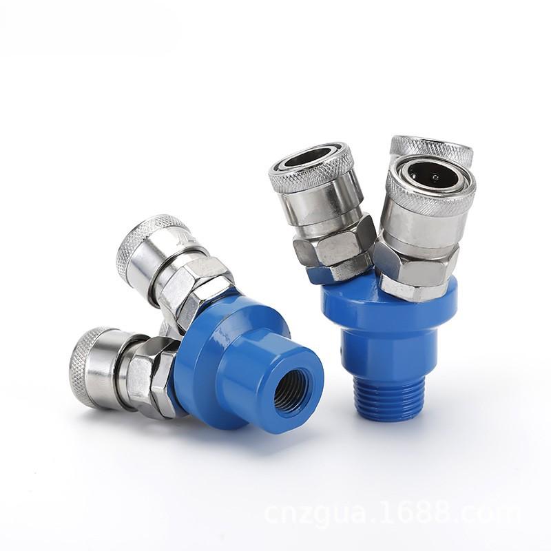 Round Three-Way Round Two-Way C-Type Quick Connector Smysmv Straight Row Quick Plug 4 Points Internal And External Thread