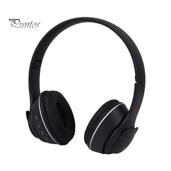1 Set Headphone Foldable RGB Light Bear-shape Bluetooth-compatible 5.0 Wireless Headset Computer Accessories