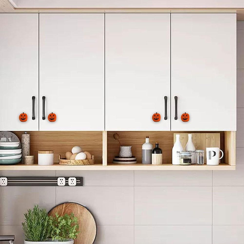 5/10/15pcs Halloween Pumpkin Knob Button Cover Silicone Cabinet Knobs Decorative Door Handle Protector for Halloween Decorations