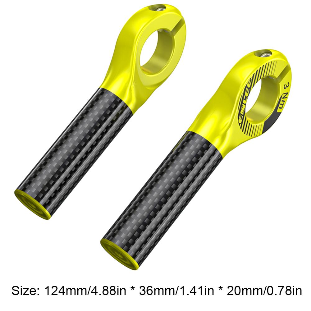 Bicycle Handlebar Bar Ends Multi Angle Adjustment Carbon Fibre Auxiliary Riding Horn Rest Handlebars Outdoor Cycling Accessories