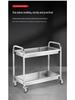 Stainless Steel Restaurant & Hotel Serving Trolley - Mobile Dining, Dessert, Bar, Busboy Cart