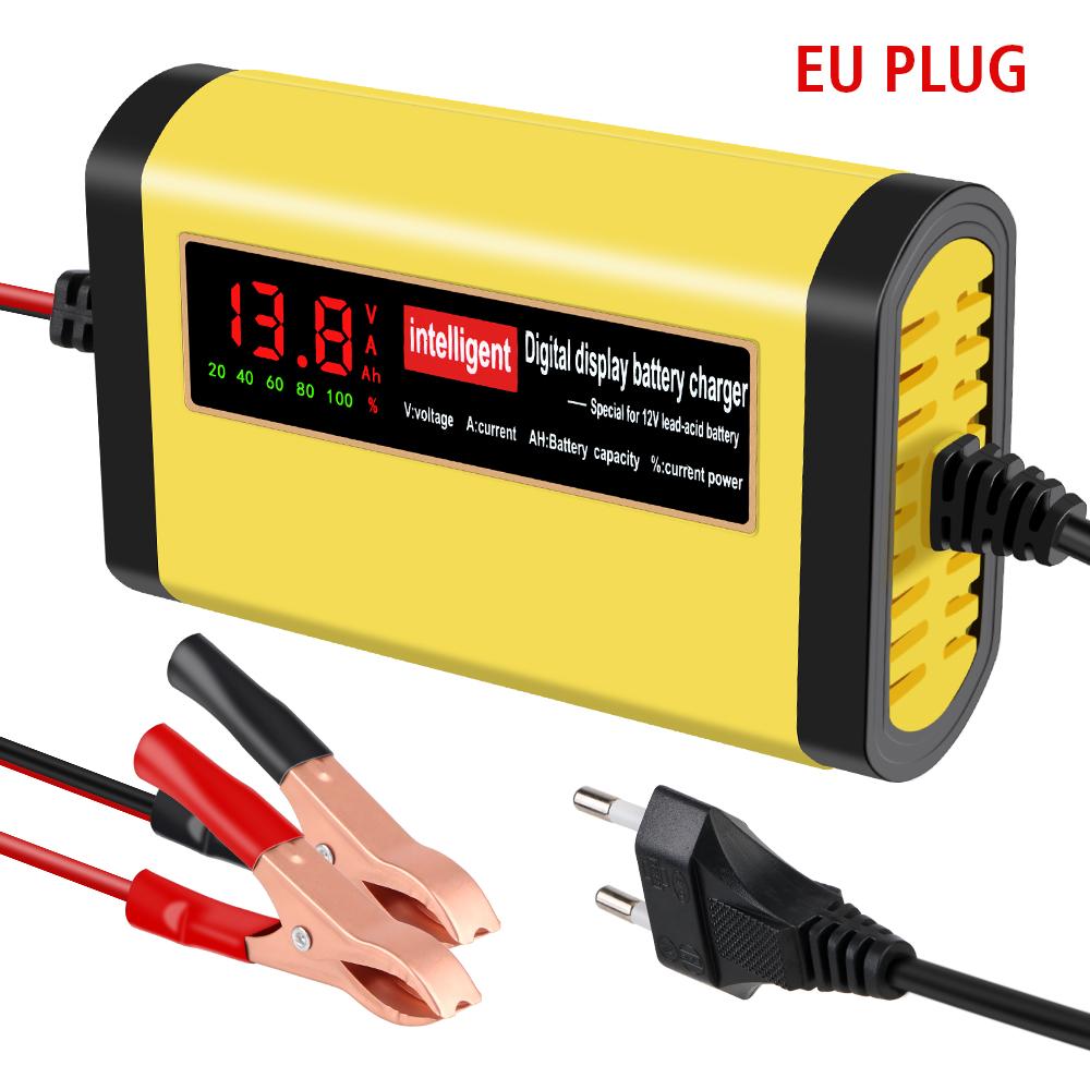 Car Battery Charger 2A Intelligent Fast Power Charging 3 Stages Lead Acid AGM GEL Battery-chargers