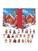 Plush Ornament Christmas Advent Countdown Calendar 24-Day Advent 2025 Festive Plush Doll Pendant for Christmas Tree Window