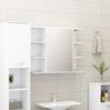 VidaXL Bathroom Mirror Cabinet White Engineered Wood 802606