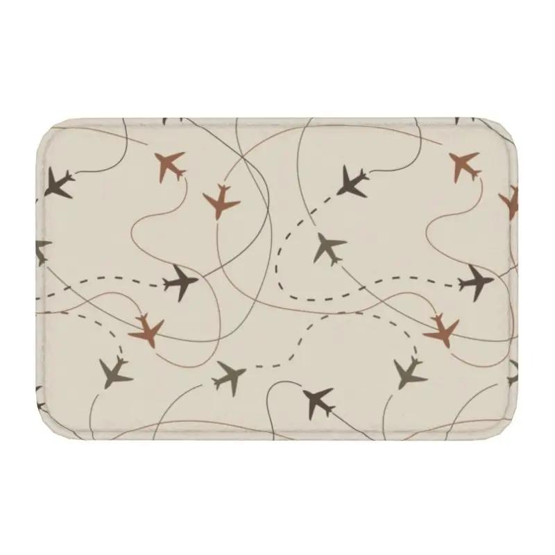 Paillasson De Pilote De Chasse Airbus Personnalisé, Antidérapant, Pour Avion D'aviation, Cuisine, Salle De Bains, Jardin, 40x60cm