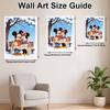 Disney Diamond Art Painting Kit 5D Diamond Mickey Minnie Snow Scene Painting Dot Art Diamond Home Wall Decor
