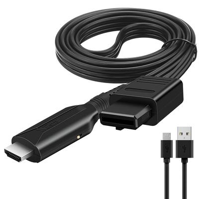 N64 na HDMI na HDMI konvertor Kompatibilní s 1M konvertorem, N64/GameCube/SNES adaptér, 720P/1080P výstup, SNES/SFC/Herní konzole,