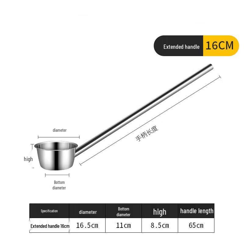 Dirain Commercial Stainless Steel Long Handle Ladle