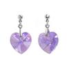 Broa Damen Kristallohrringe Violett